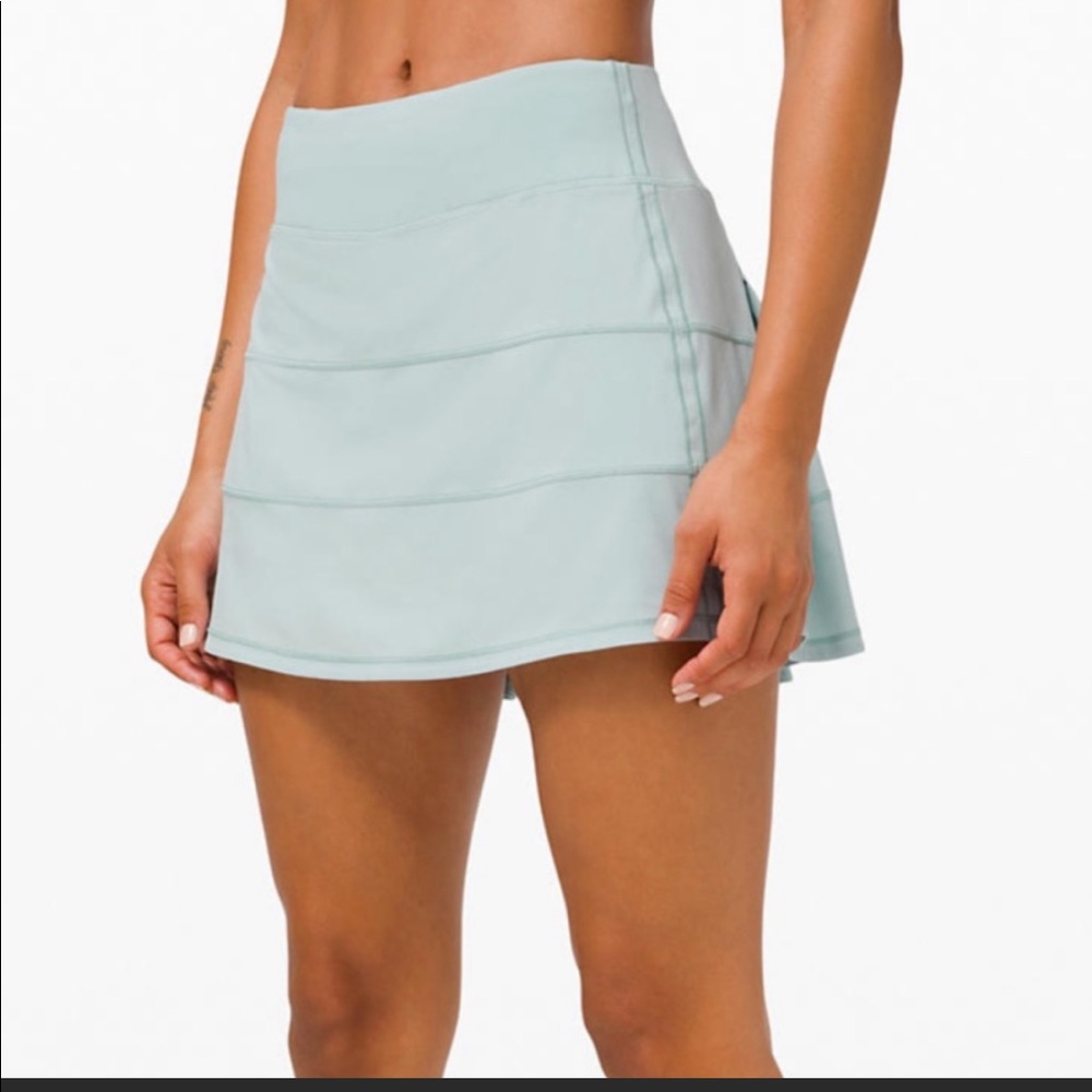 Lululemon Pace Rival Skirt Tall in Hazy Jade 15in
